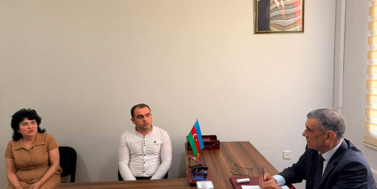 Xocavənd Rayon İcra Hakimiyyətinin Başçısı Eyvaz Hüseynov növbəti vətəndaş qəbulu keçirib